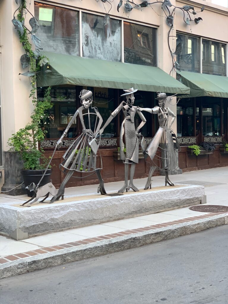 Shopping Daze Sculpture Asheville NC