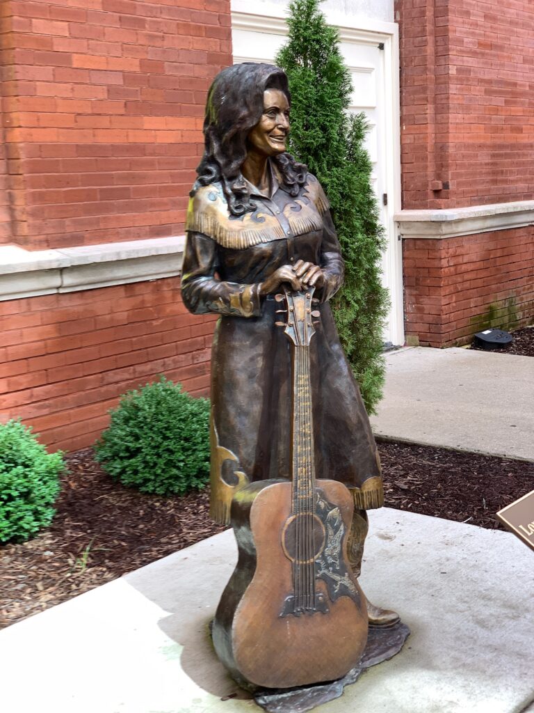 Loretta Lynn statue at The Ryman