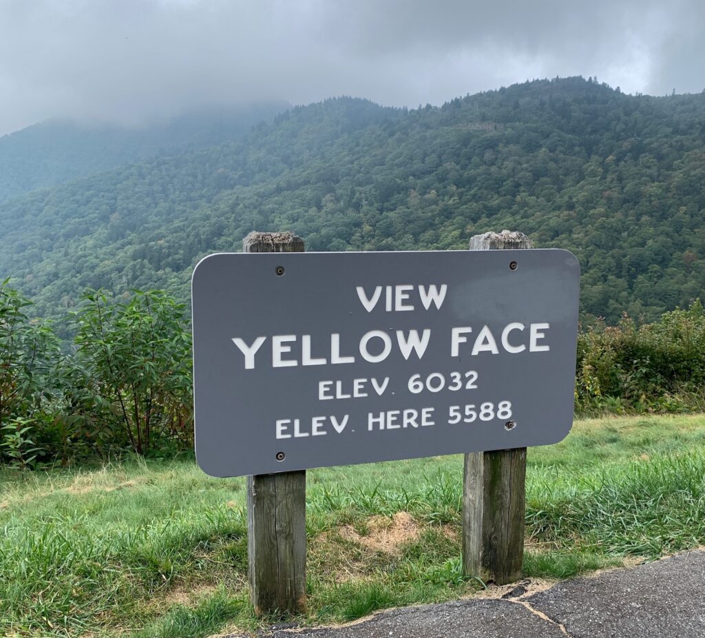 Yellow Face View Point Smoky Mtns NP