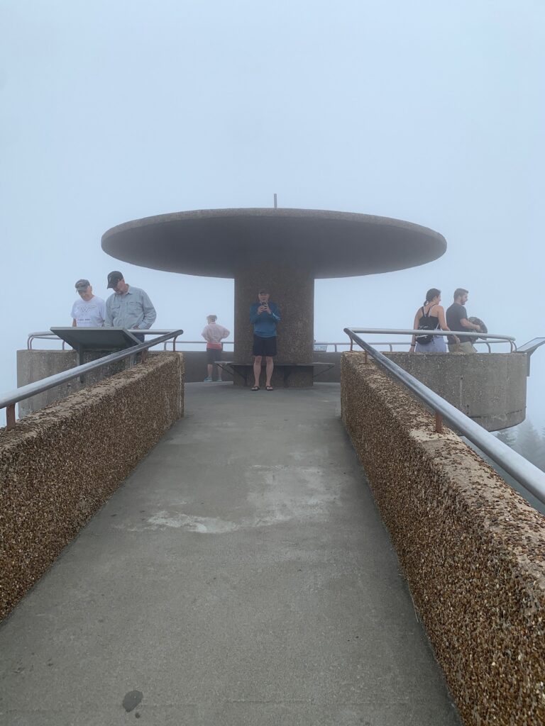 Observation deck at top of Clingmans Dome