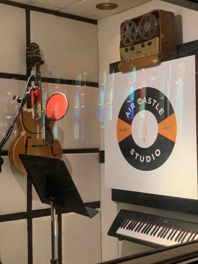 Small recording booth Ryman Auditorium