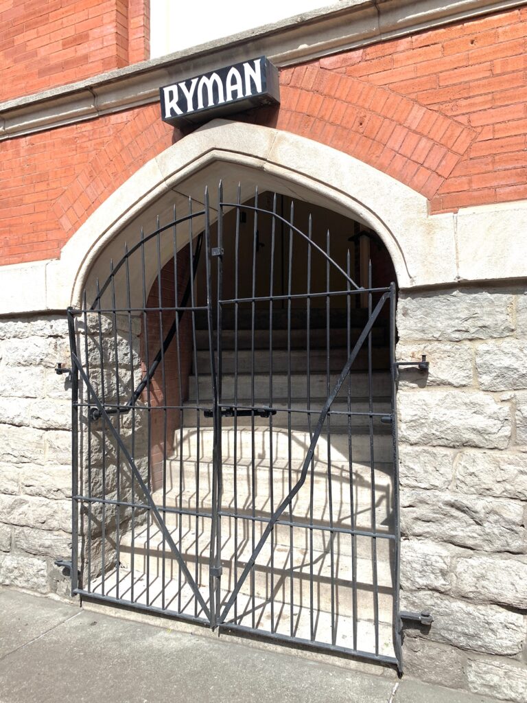 Ryman stage door way in Ryman Alley Nashville