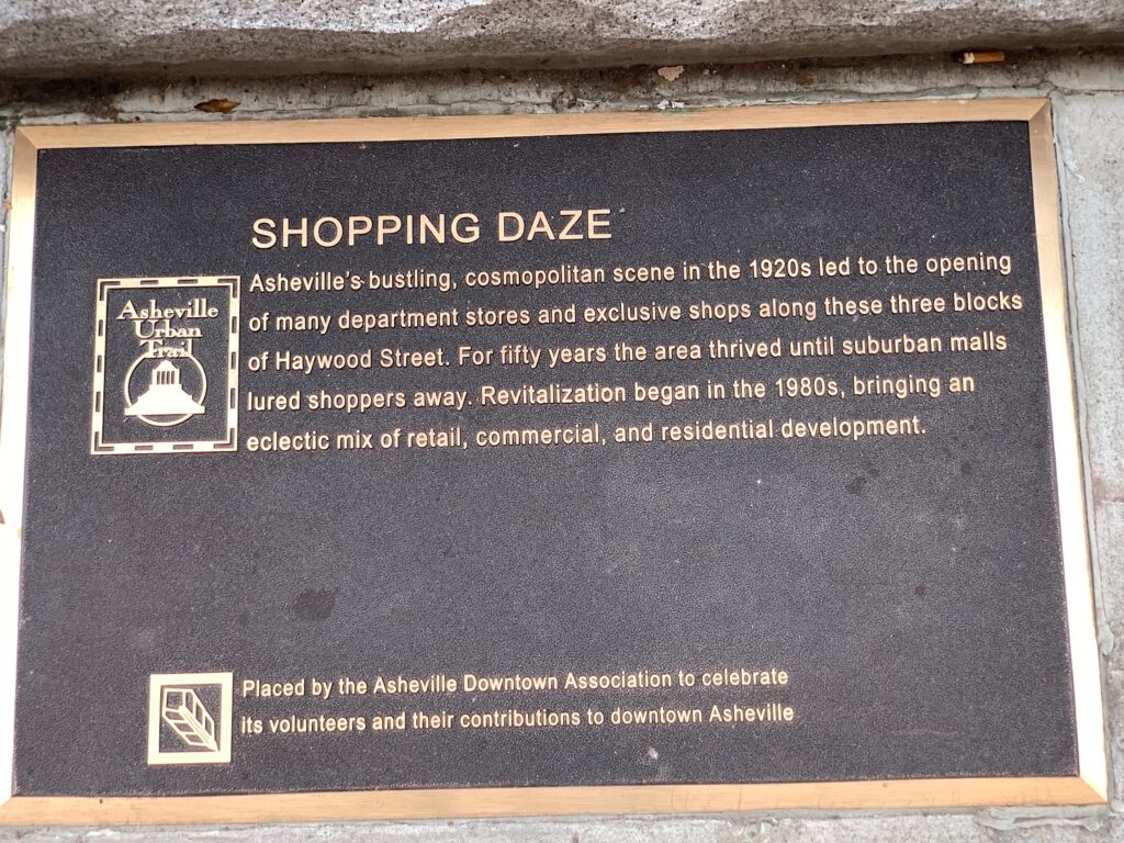 Shopping Daze Sculpture Asheville NC