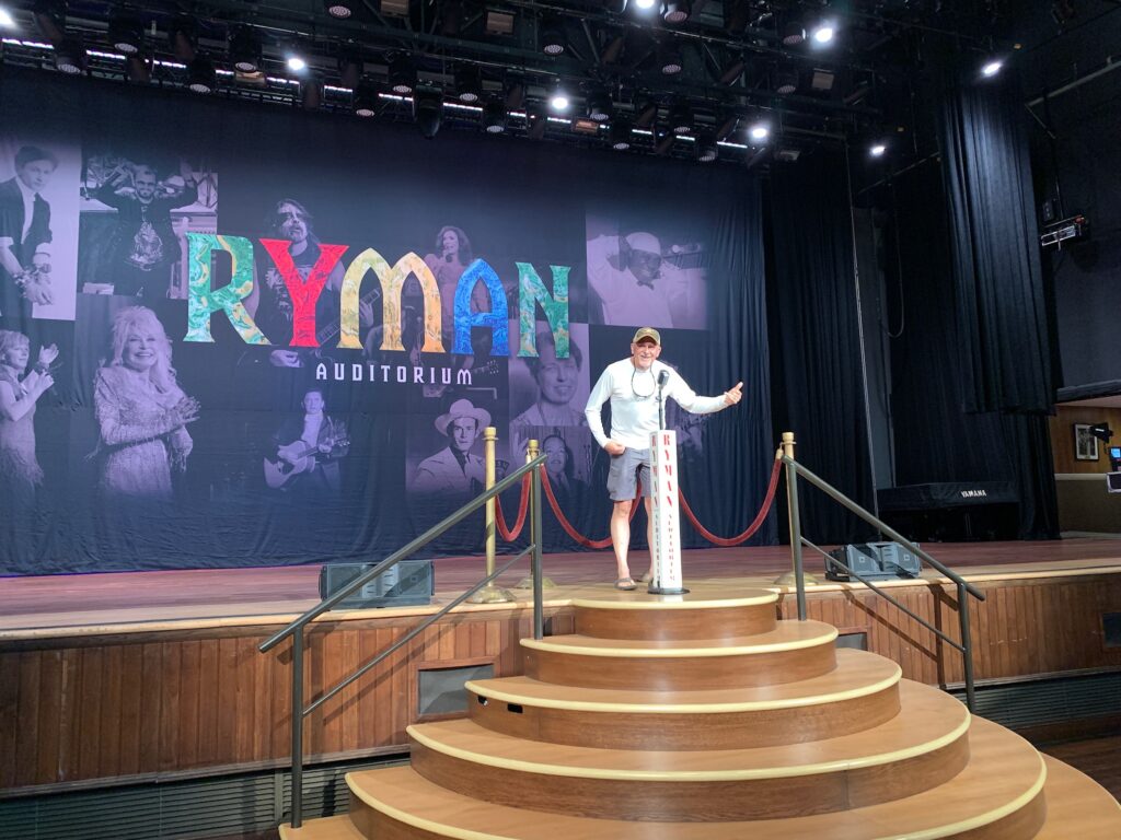 Taking the stage at Ryman Auditorium Nashville