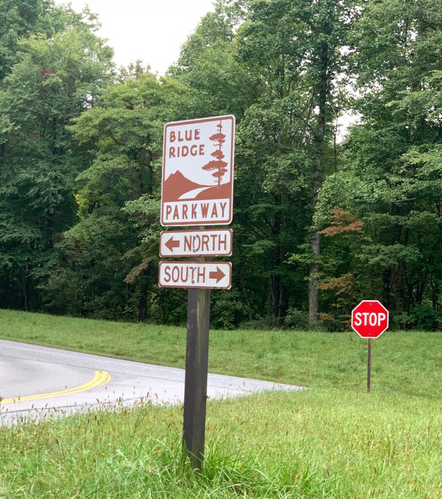 Blue Ridge Parkway sign