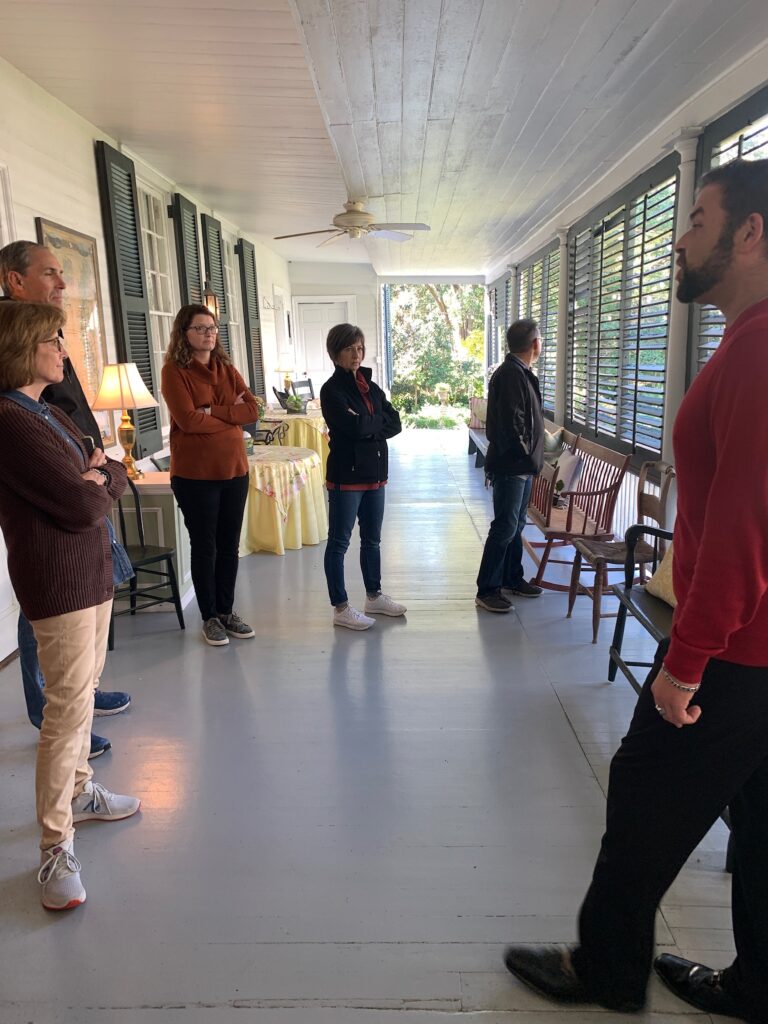 Linden Home Tour out on one of the porches