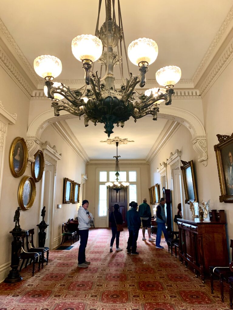 Arch from one tree in Stanton entry hall