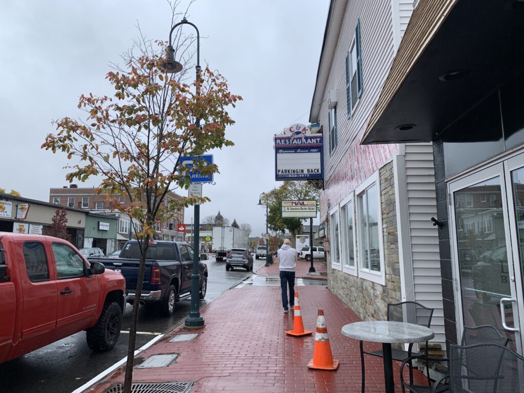 Strolling down Broadway Downtown Derry NH