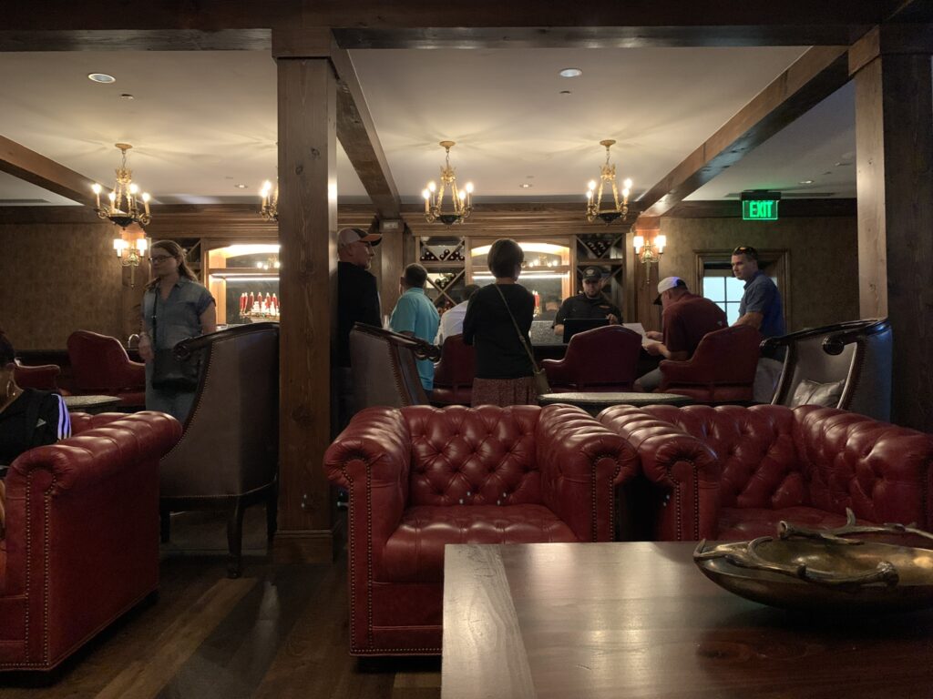 Rathskellar bar/lounge downstairs at Altstadt Brewery Fredericksburg