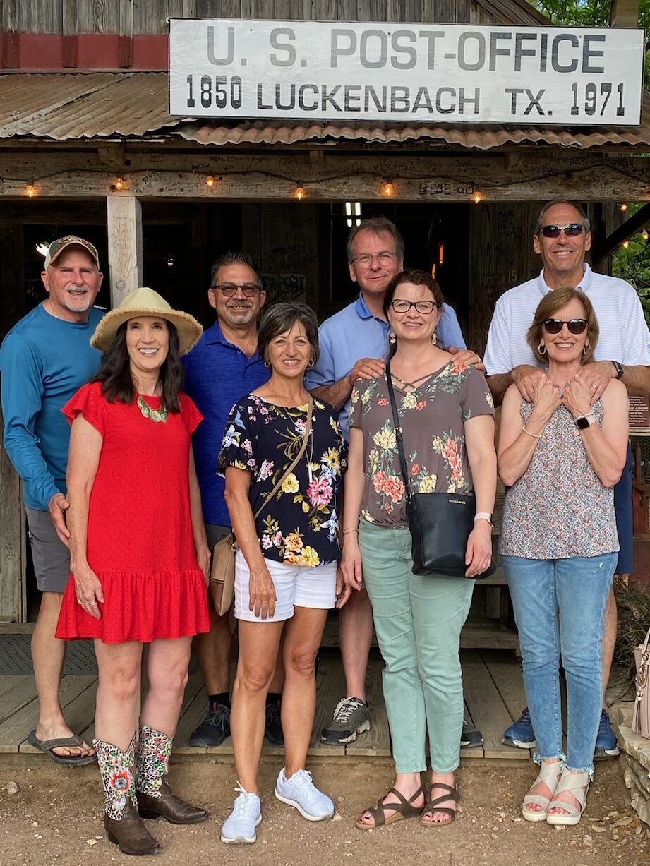 Our travel group at Luckenbach