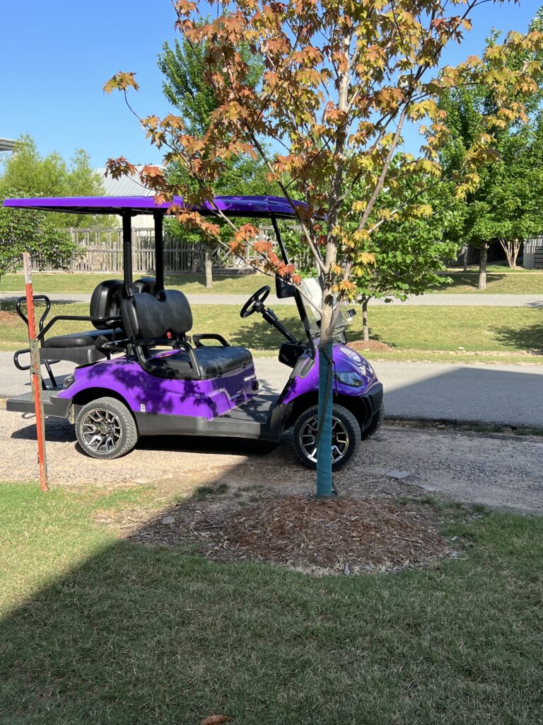 Golf cart at Carlton Landing