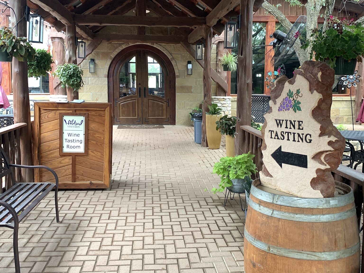Wine Tasting Room at Wildseed Farms Fredericksburg TX