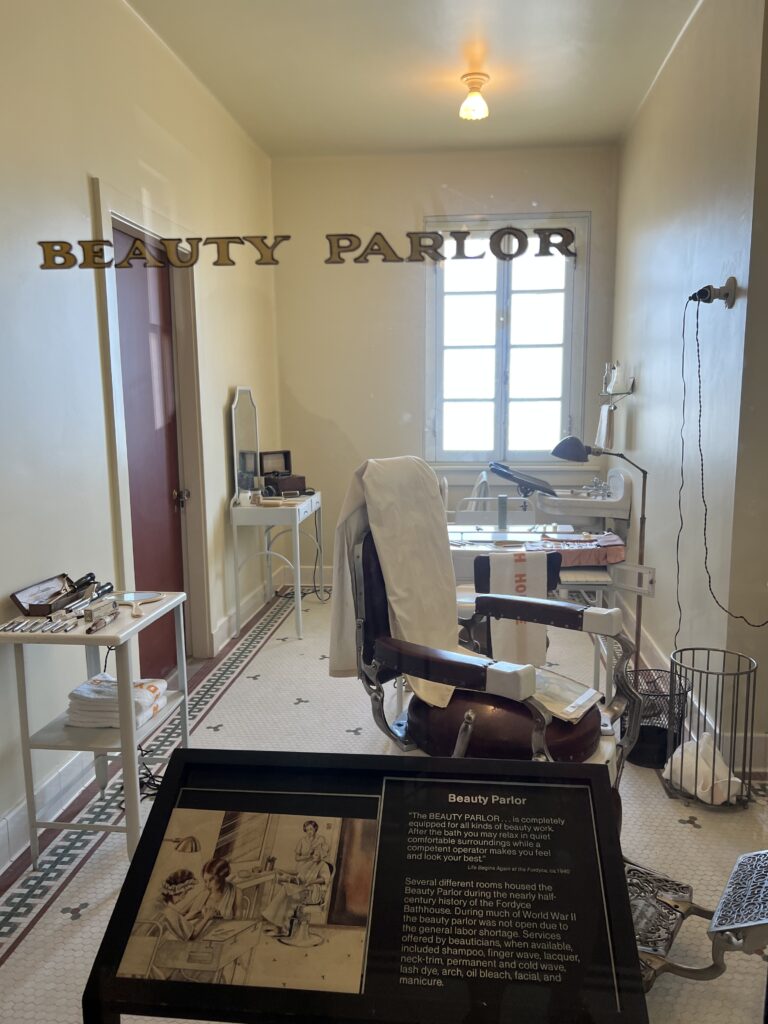 Beauty Parlor preserved at Fordyce HSNP VC