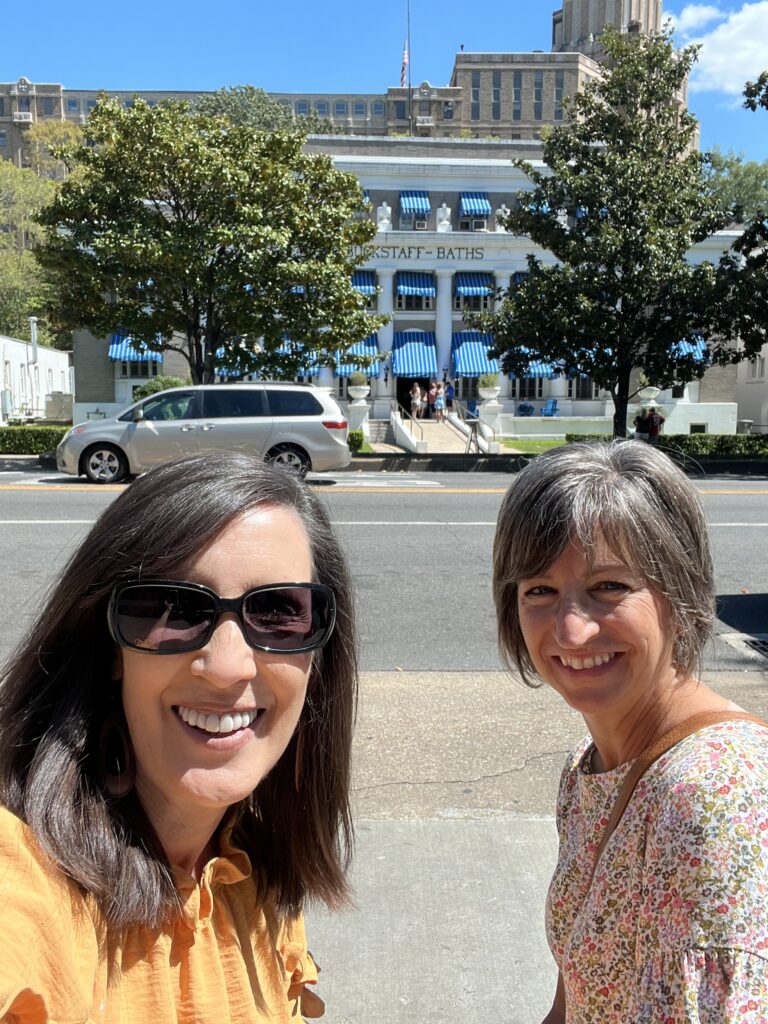 Bathhouse Row in Hot Springs NP Across 'The Strip'