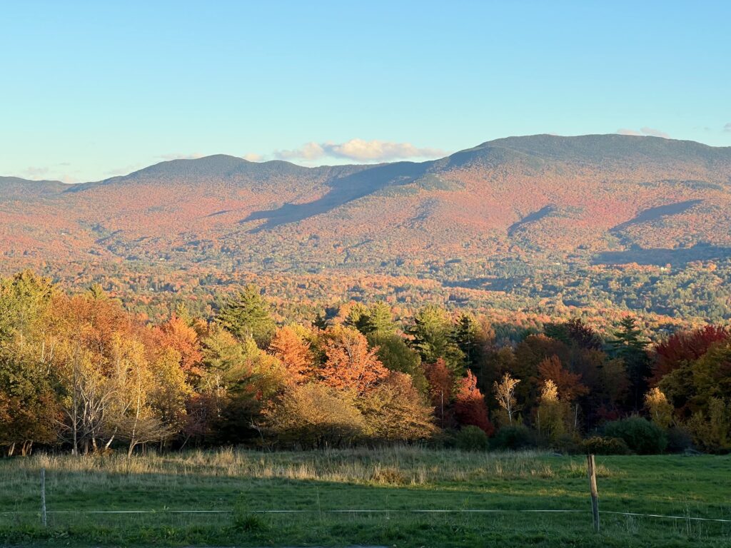 The mountains are spectacular in the Fall