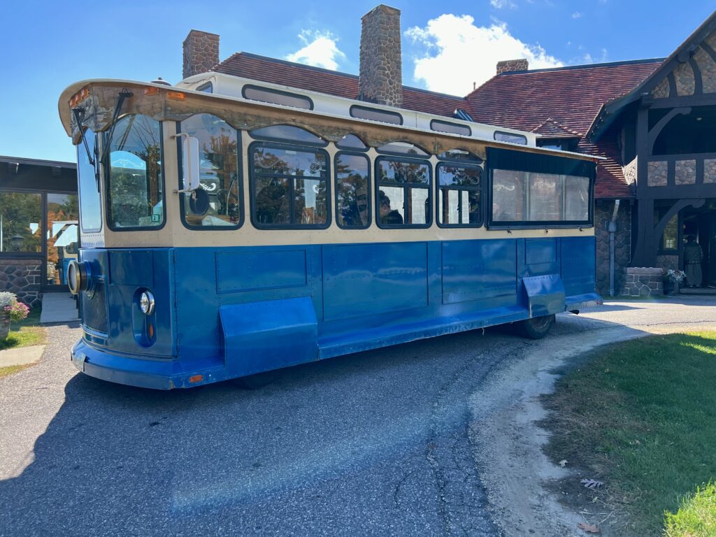 Rode the trolley to Castle in the Clouds