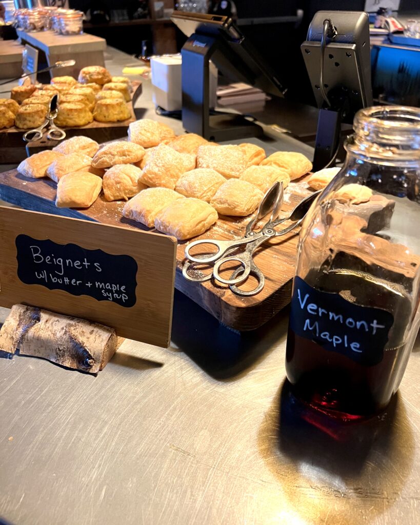 Breakfast spread at Field Guide Lodge Stowe