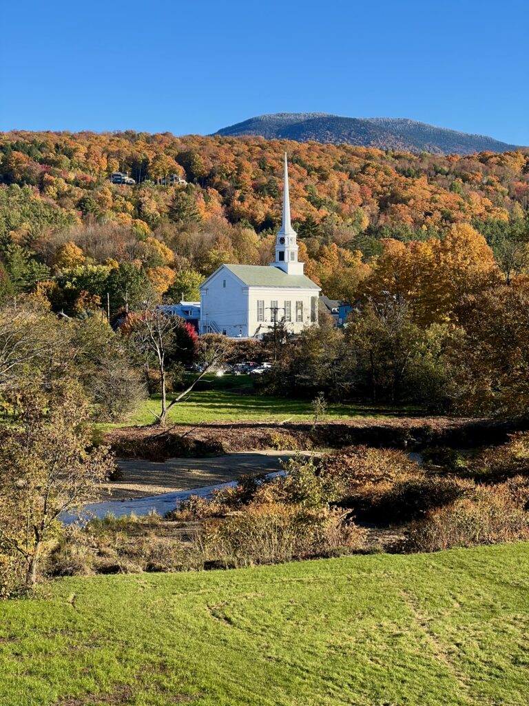 Iconic church Stowe VT