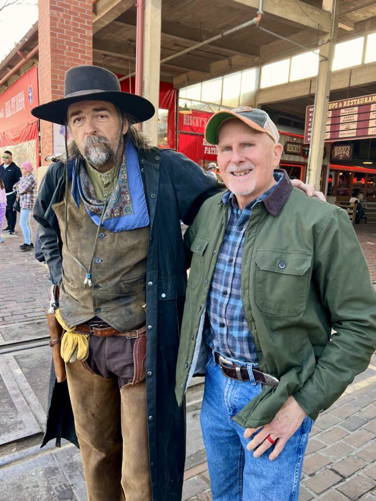 Friendly cowboys at Ft Worth Stockyards