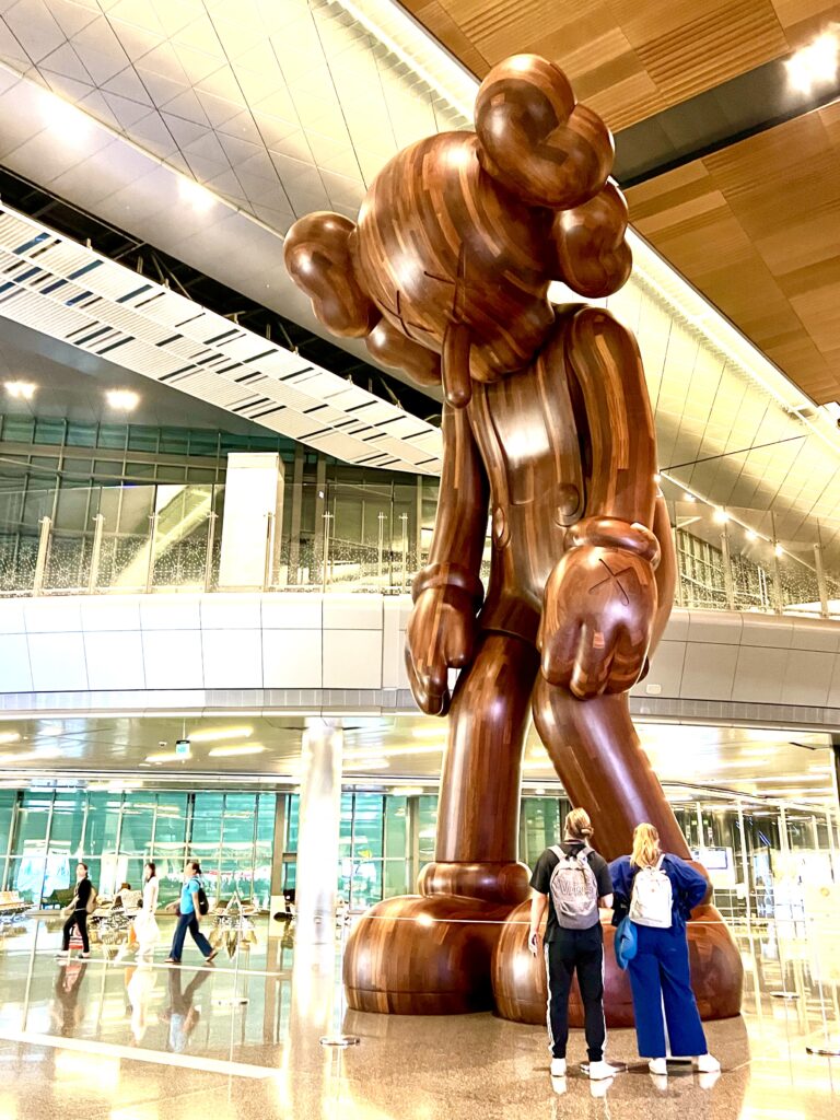 Massive art in Doha International Airport