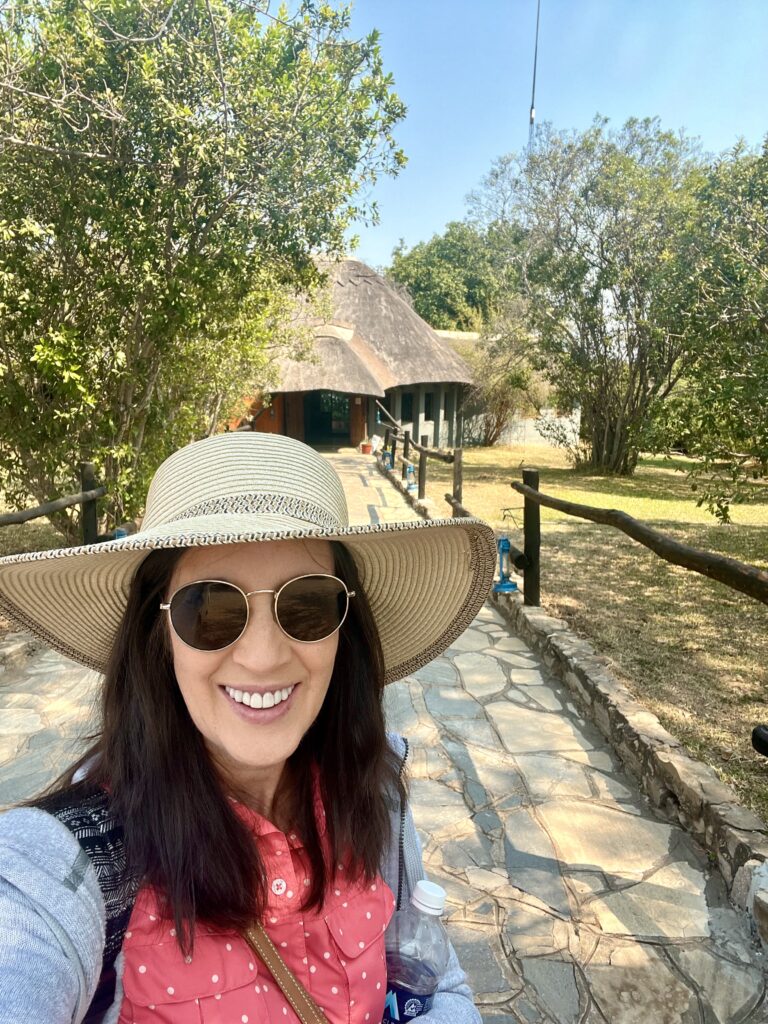 Mukambi Safari Lodge looks like a hut from outside